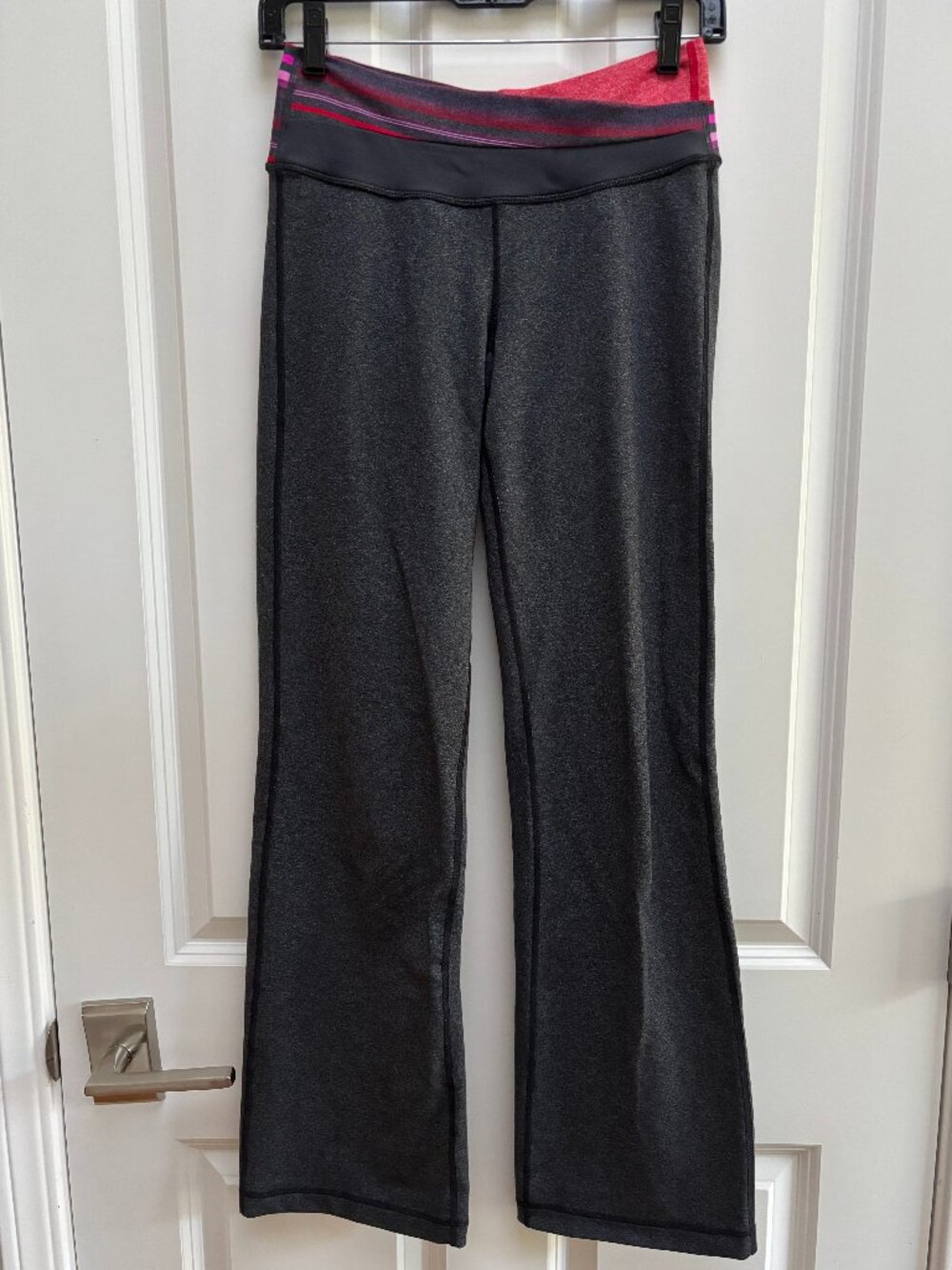 Women's Lululemon Pink Gray Yoga Pants | Lululemon